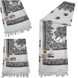 #1 Beautiful Quality Kashmiri Embroidered Shawl Parna Chadar 80x 42 (1)