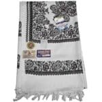 #1 Beautiful Quality Kashmiri Embroidered Shawl Parna Chadar 80x 42 (2)