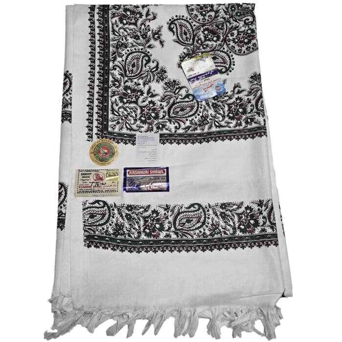 #1 Beautiful Quality Kashmiri Embroidered Shawl Parna Chadar 80x 42 (2)
