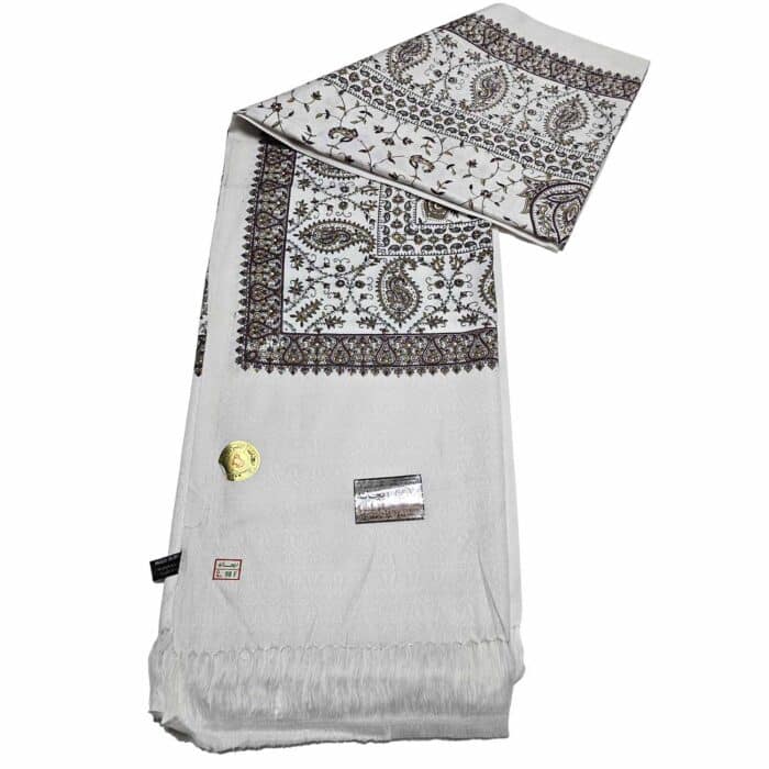 #1 Beautiful Quality Kashmiri Embroidered Shawl Parna Chadar 80x 42 (7)