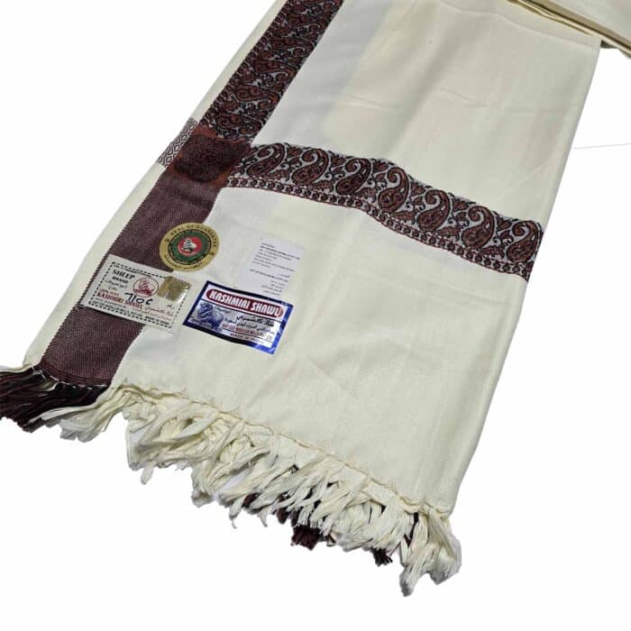 #10 Beautiful Quality Kashmiri Embroidered Shawl Parna Chadar 80x 42 (2)