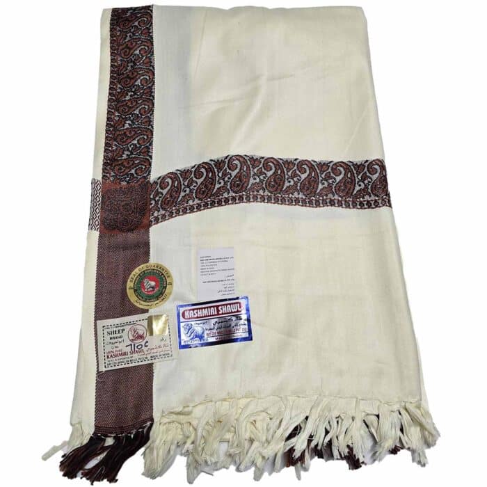 #10 Beautiful Quality Kashmiri Embroidered Shawl Parna Chadar 80x 42 (3)