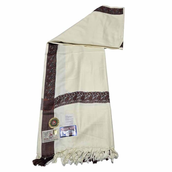 #10 Beautiful Quality Kashmiri Embroidered Shawl Parna Chadar 80x 42 (4)
