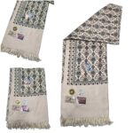 #10 Beautiful Quality Kashmiri Embroidered Shawl Parna Chadar 80x 42(5)