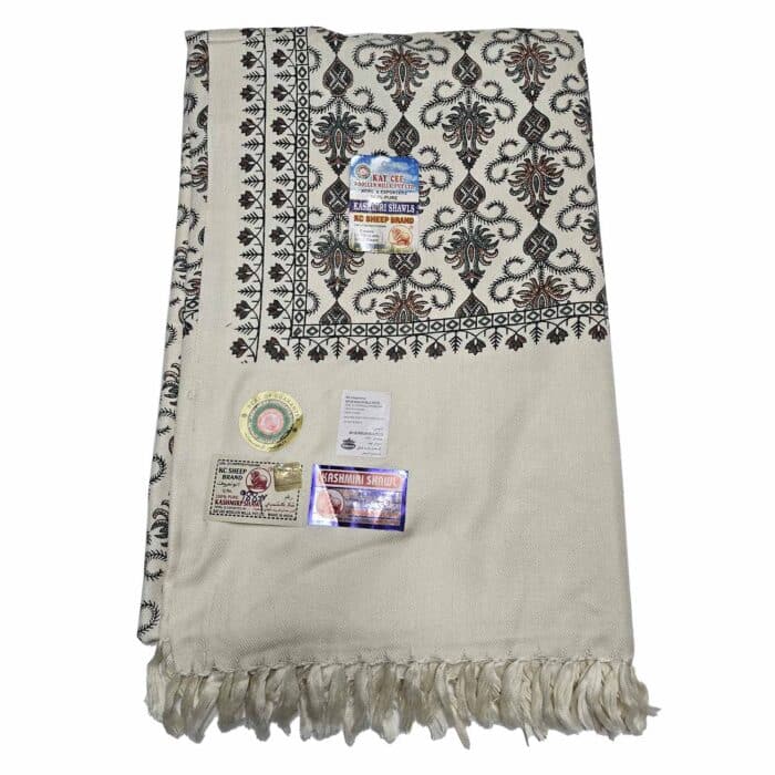 #10 Beautiful Quality Kashmiri Embroidered Shawl Parna Chadar 80x 42(6)