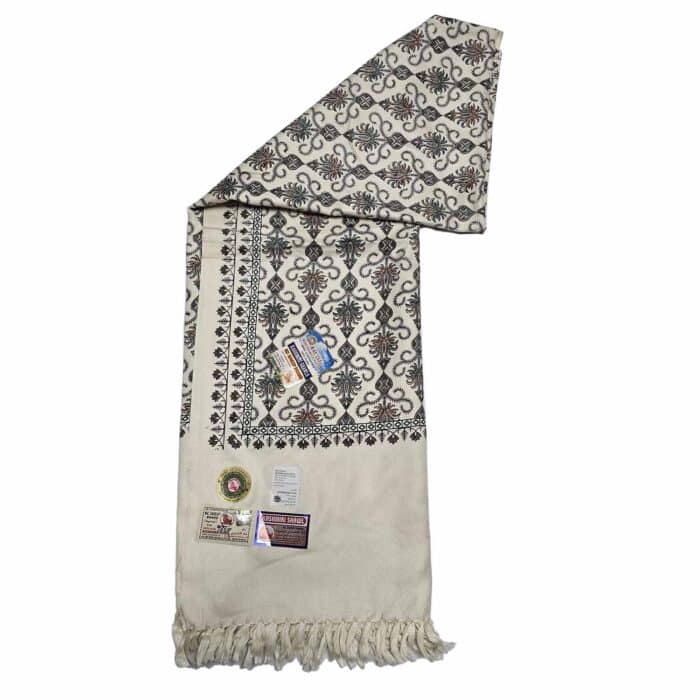 #10 Beautiful Quality Kashmiri Embroidered Shawl Parna Chadar 80x 42(7)