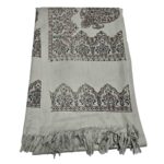 #11 Beautiful Quality Kashmiri Embroidered Shawl Parna Chadar 80x 42 (2)