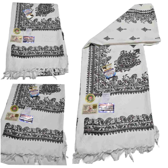 #11 Beautiful Quality Kashmiri Embroidered Shawl Parna Chadar 80x 42 (5)