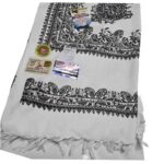 #11 Beautiful Quality Kashmiri Embroidered Shawl Parna Chadar 80x 42 (7)