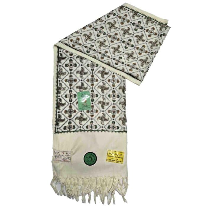 #2 Beautiful Quality Kashmiri Embroidered Shawl Parna Chadar 80x 42 (3)