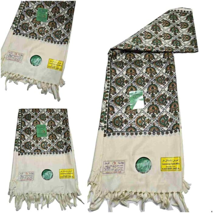 #2 Beautiful Quality Kashmiri Embroidered Shawl Parna Chadar 80x 42(5)