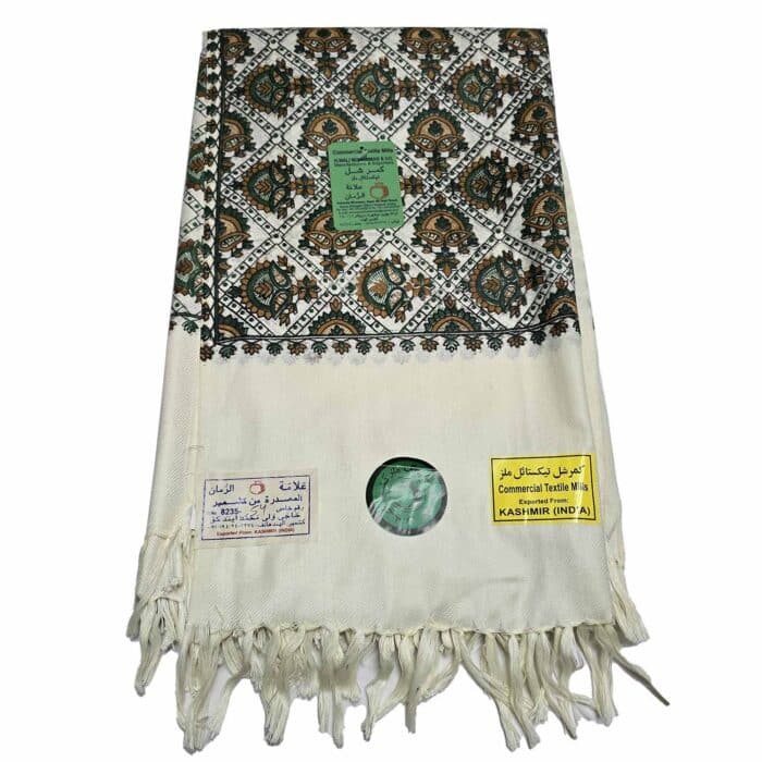 #2 Beautiful Quality Kashmiri Embroidered Shawl Parna Chadar 80x 42(6)