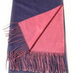 100% Cashmere Scarf unisex Reversible Bordered Shawl Wrap Stole Long Scarves