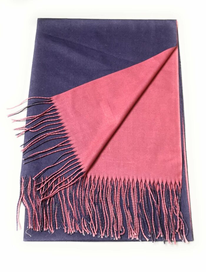 100% Cashmere Scarf unisex Reversible Bordered Shawl Wrap Stole Long Scarves