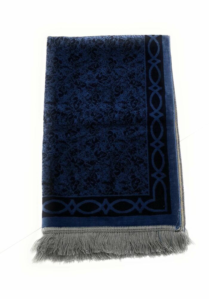 High Quality Navy Blue Islamic Prayer Mat 860g