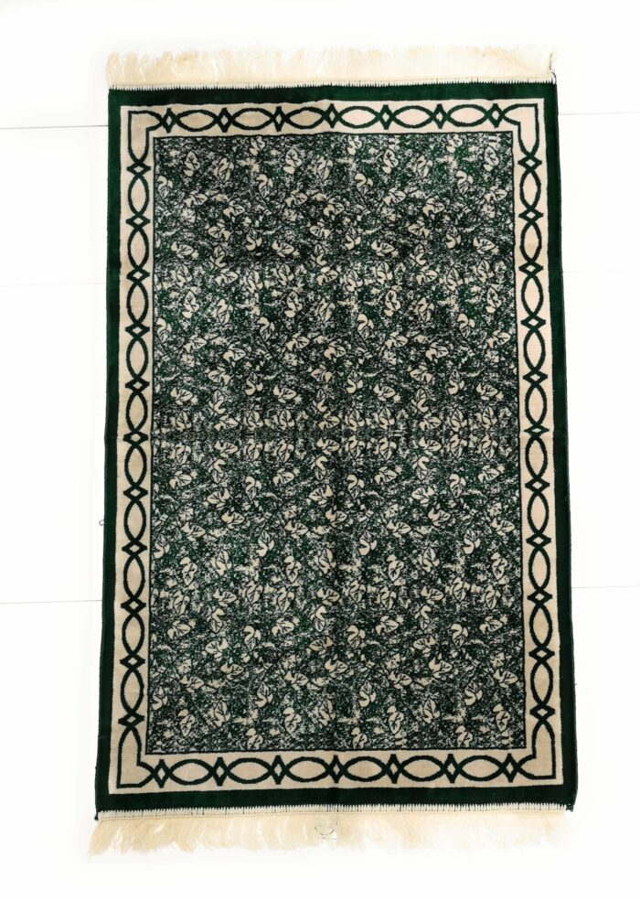 High Quality Dark Green Islamic Prayer Mat 860g