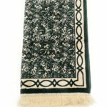 High Quality Dark Green Islamic Prayer Mat 860g