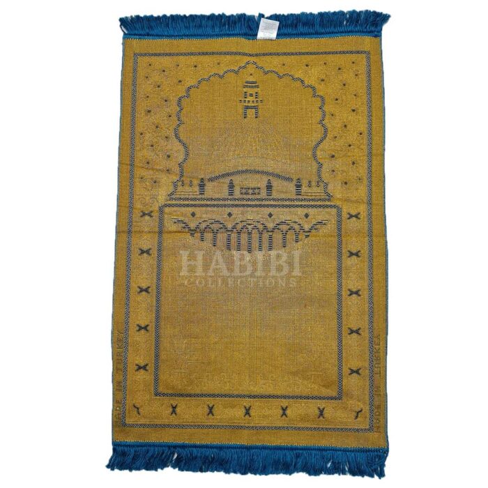 Royal Blue Islamic Masjid Al Nabawi Soft Prayer Mat