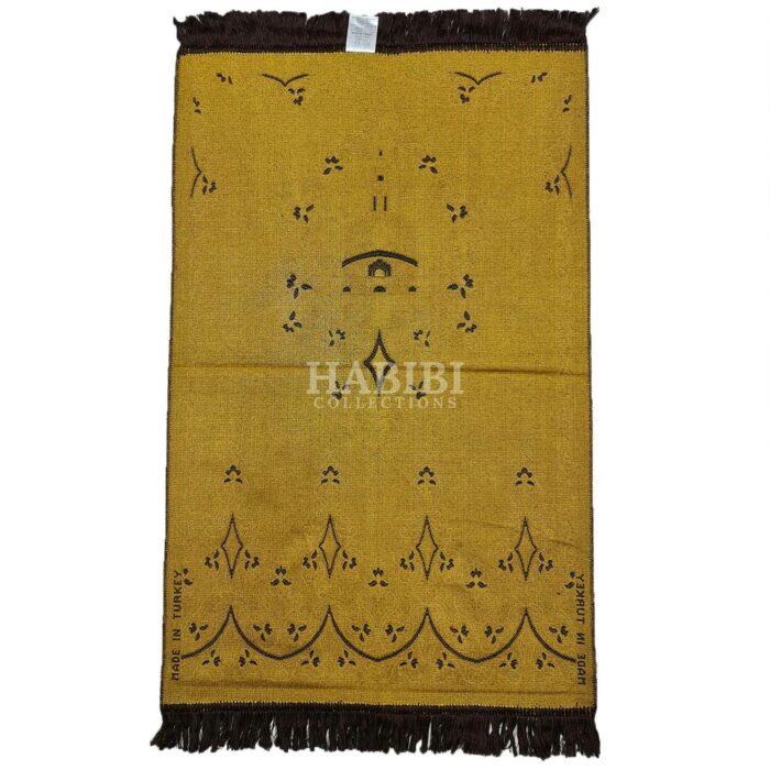 Brown Islamic Floral Masjid Al Nabawi Prayer Mat