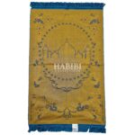 Royal Blue Islamic Floral Masjid Al Nabawi Prayer Mat