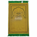 Light Green Islamic Kaaba Pillars Prayer Mat