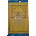 Royal Blue Islamic Kaaba Pillars Prayer Mat