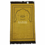 Brown Islamic Kaaba Pillars Prayer Mat