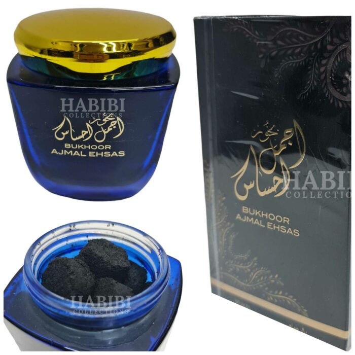 Ajmal Ehsas Bakhoor by Ard Al Zaafaran. Ingredients: Oudh Powder, Musk, Sandal Powder, Perfume Sugar