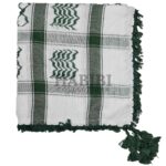 Green/White Shemagh Arab Head Scarf Wrap Arafat Keffiyeh Yashmagh