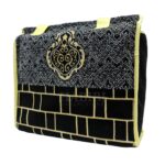 PREMIUM Black Kaaba Wall Islamic Prayer Mat with Bag 1300g