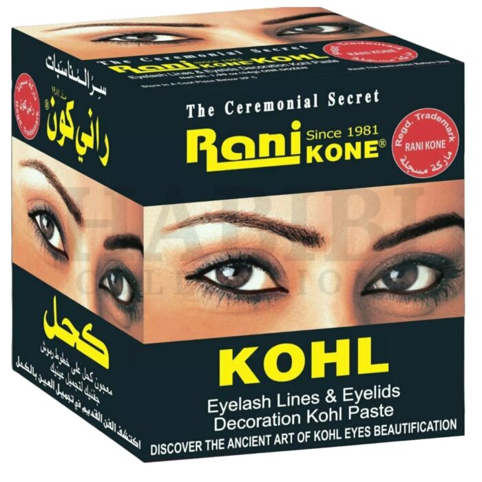 Natural Genuine Rani Kohl Kajal Surma Eyeliner Black Paste Powder