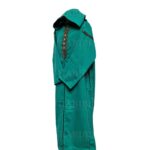 Cshwl 009 Moroccan Winter Cashmere Wool Blend Turquoise Green Hooded Thobe Djellaba