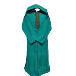 Cshwl 009 Moroccan Winter Cashmere Wool Blend Turquoise Green Hooded Thobe Djellaba