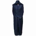 Moroccan Hooded Navy Blue Long Sleeve Thobe