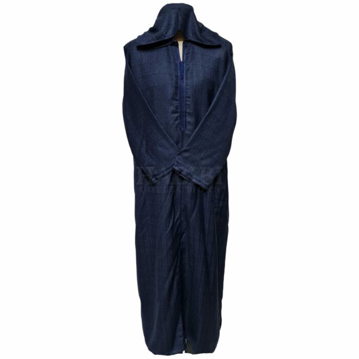 Moroccan Hooded Navy Blue Long Sleeve Thobe
