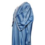 M3QS-SKYBLU-0064-Moroccan-light-Blue-Cotton-Blend-Short-Sleeve-Thobe-Jubba-Dishdasha