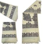 #3 Beautiful Quality Kashmiri Embroidered Shawl Parna Chadar 80x 42 (1)