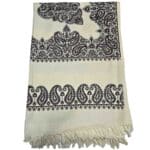 #3 Beautiful Quality Kashmiri Embroidered Shawl Parna Chadar 80x 42 (2)