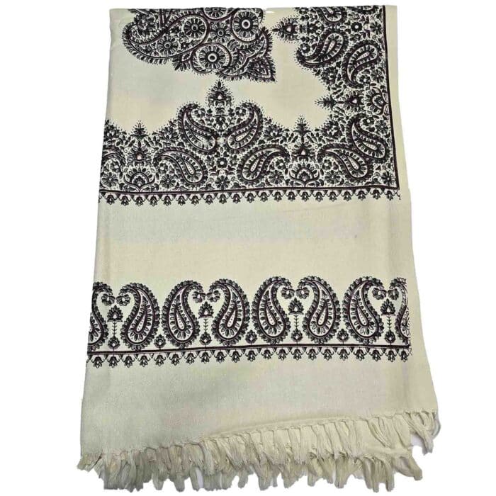 #3 Beautiful Quality Kashmiri Embroidered Shawl Parna Chadar 80x 42 (2)
