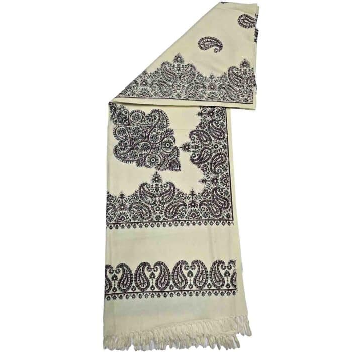 #3 Beautiful Quality Kashmiri Embroidered Shawl Parna Chadar 80x 42 (3)