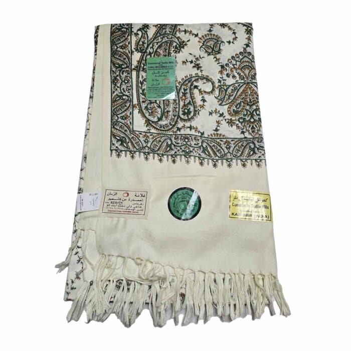 #3 Beautiful Quality Kashmiri Embroidered Shawl Parna Chadar 80x 42(6)