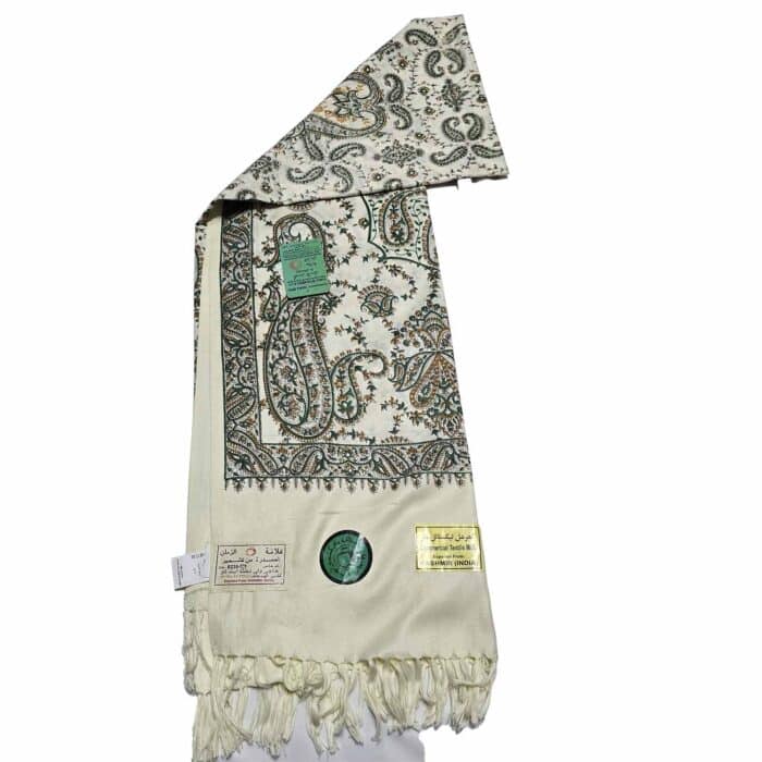 #3 Beautiful Quality Kashmiri Embroidered Shawl Parna Chadar 80x 42(7)