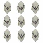 370c Unisex Premium Cream Arab Head Scarf Arafat Wrap Kashmiri Shawl Keffiyeh Yashmagh