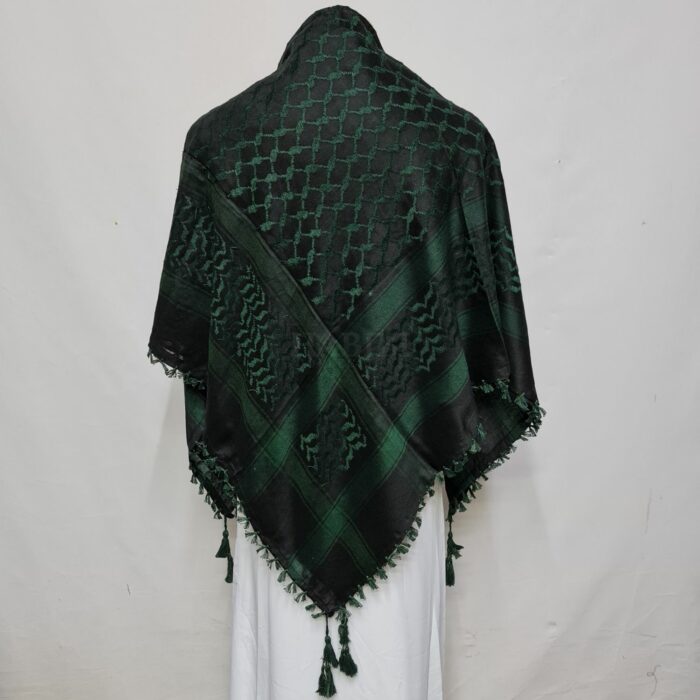 #4 Almas Mnypcs 004 Unisex Many Colours Green Black Arab Head Scarf Wrap Arafat Keffiyeh Yashmagh (12)