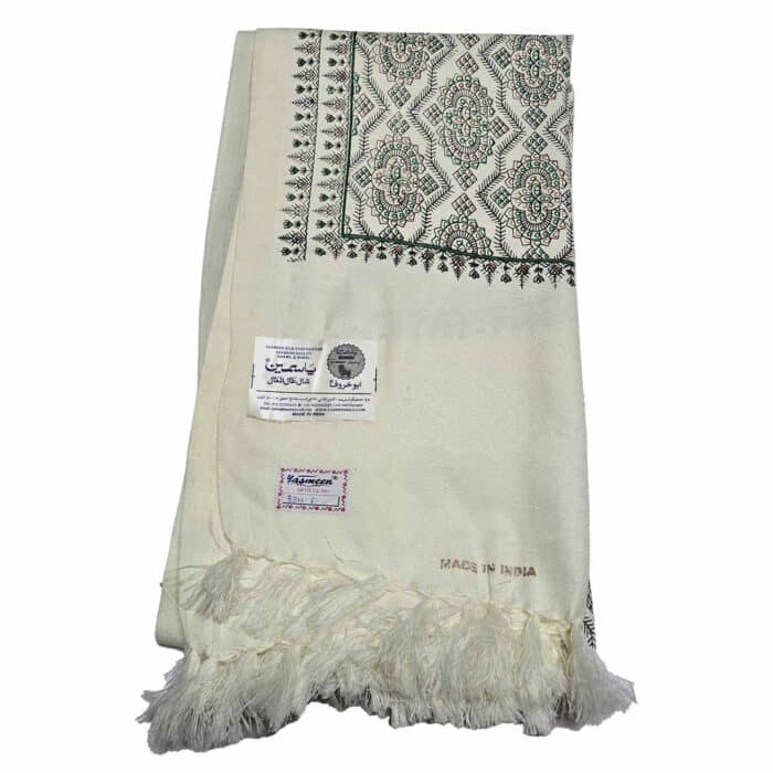 #4 Beautiful Quality Kashmiri Embroidered Shawl Parna Chadar 80x 42 (6)