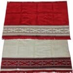 4pplhaji 001 Extra Large Red Cream Islamic Prayer Mat Musallah Janamaaz (4 People) (10)