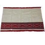 4pplhaji 001 Extra Large Red Cream Islamic Prayer Mat Musallah Janamaaz (4 People) (5)