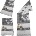 #5 Beautiful Quality Kashmiri Embroidered Shawl Parna Chadar 80x 42 (1)
