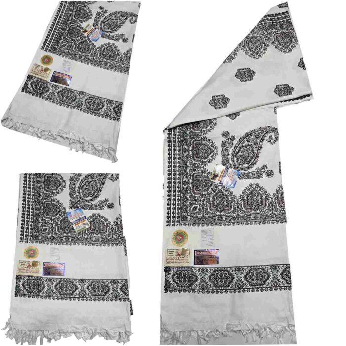 #5 Beautiful Quality Kashmiri Embroidered Shawl Parna Chadar 80x 42 (1)
