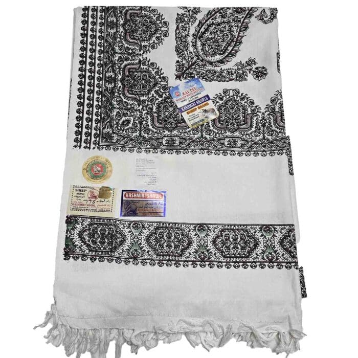#5 Beautiful Quality Kashmiri Embroidered Shawl Parna Chadar 80x 42 (2)